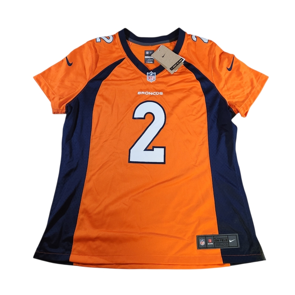 NEW Nike Denver Broncos Patrick Surtain 2 Football Jersey Womens Size XL Orange